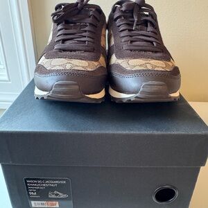 Coach Khaki and Chestnut Sneakers